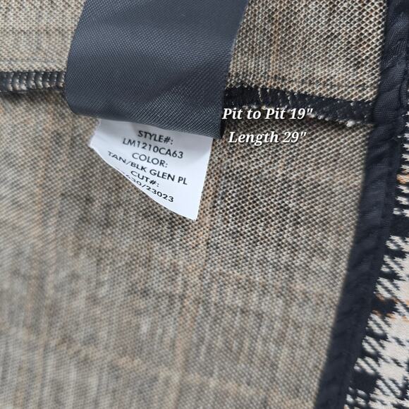 Liverpool Los Angeles Boyfriend Blazer – Tan/Black Glen Plaid - Picture 8 of 9